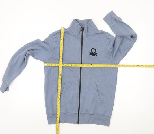 United Colors of Benetton Boys Blue Zip Track Jacket 13-14 Years