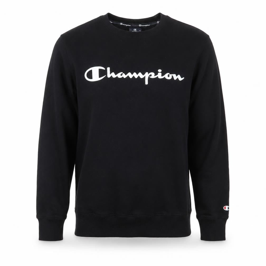Mens UK S Regular Champion Black Pullover Sweatshirt