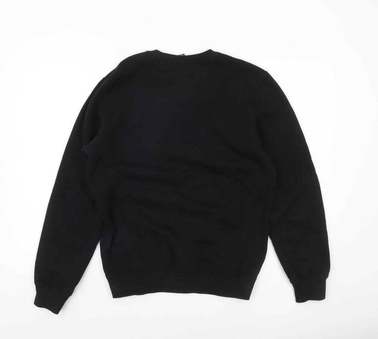 Champion Men's Black Small Crew Neck Logo Pullover Sweatshirt
