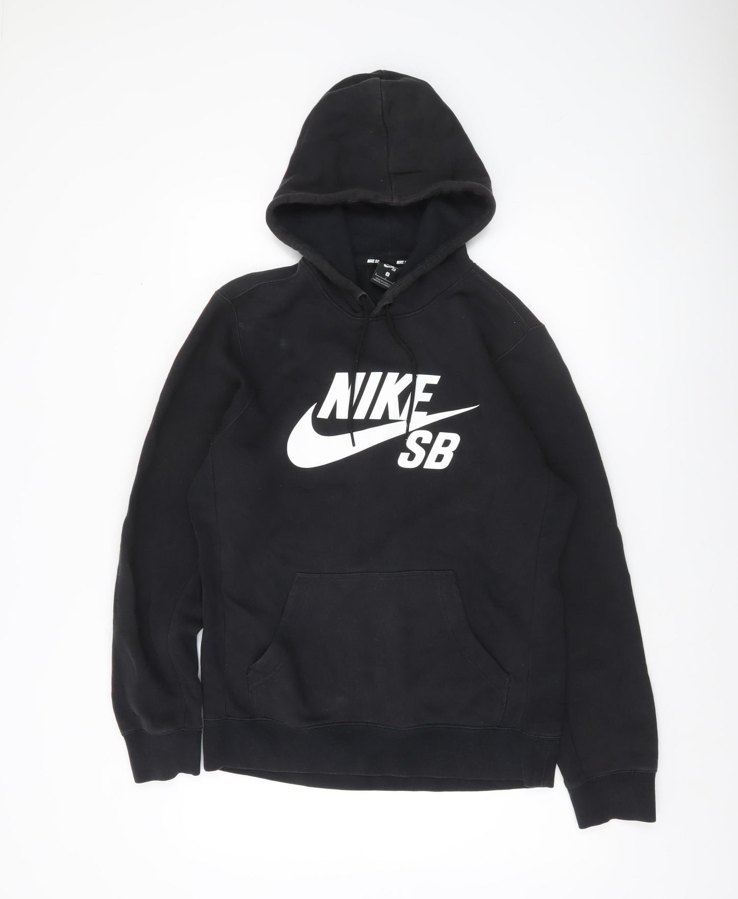 Nike SB Men’s Black Pullover Hoodie Size S Fleece Skate Logo Sweatshirt
