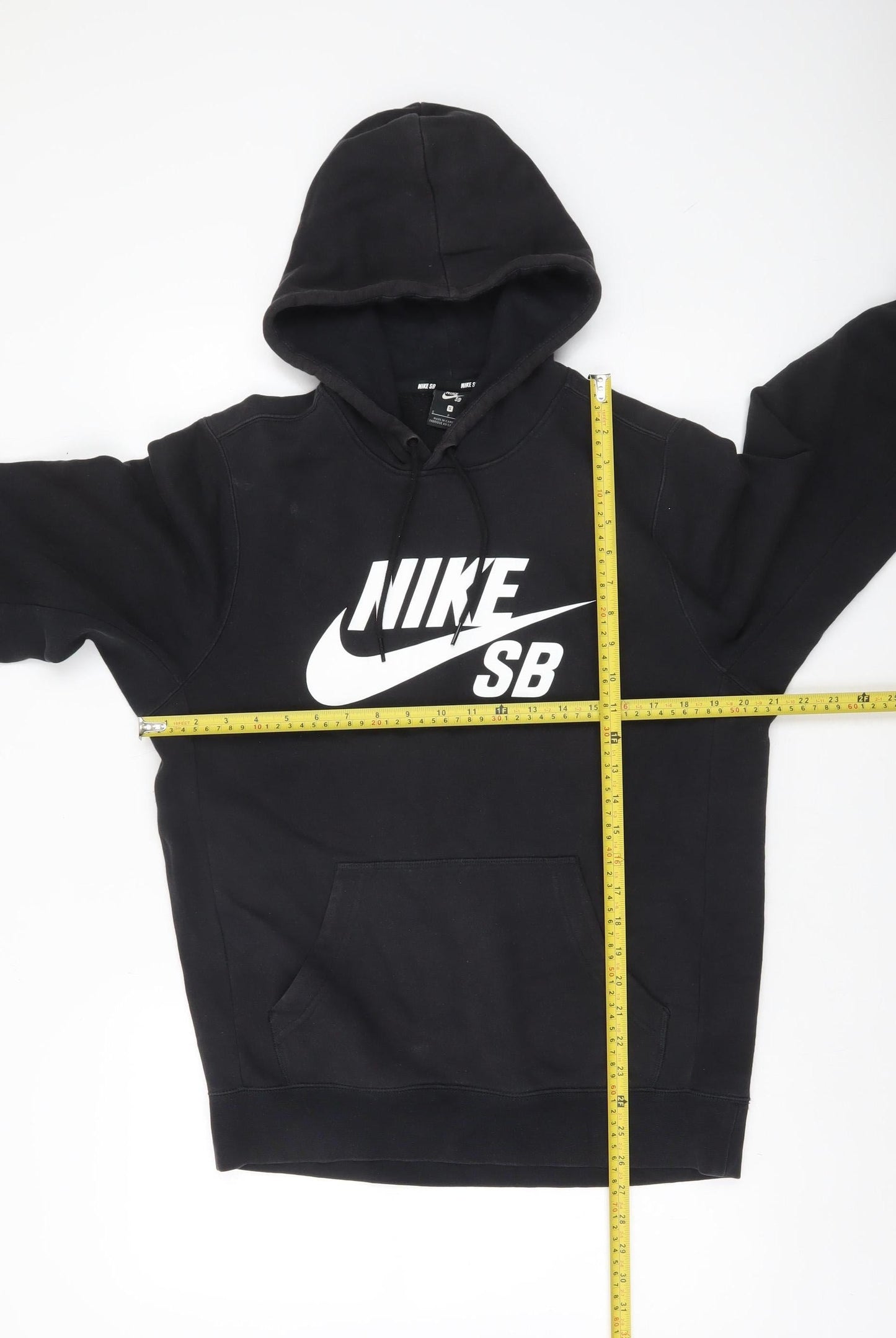 Nike SB Men’s Black Pullover Hoodie Size S Fleece Skate Logo Sweatshirt