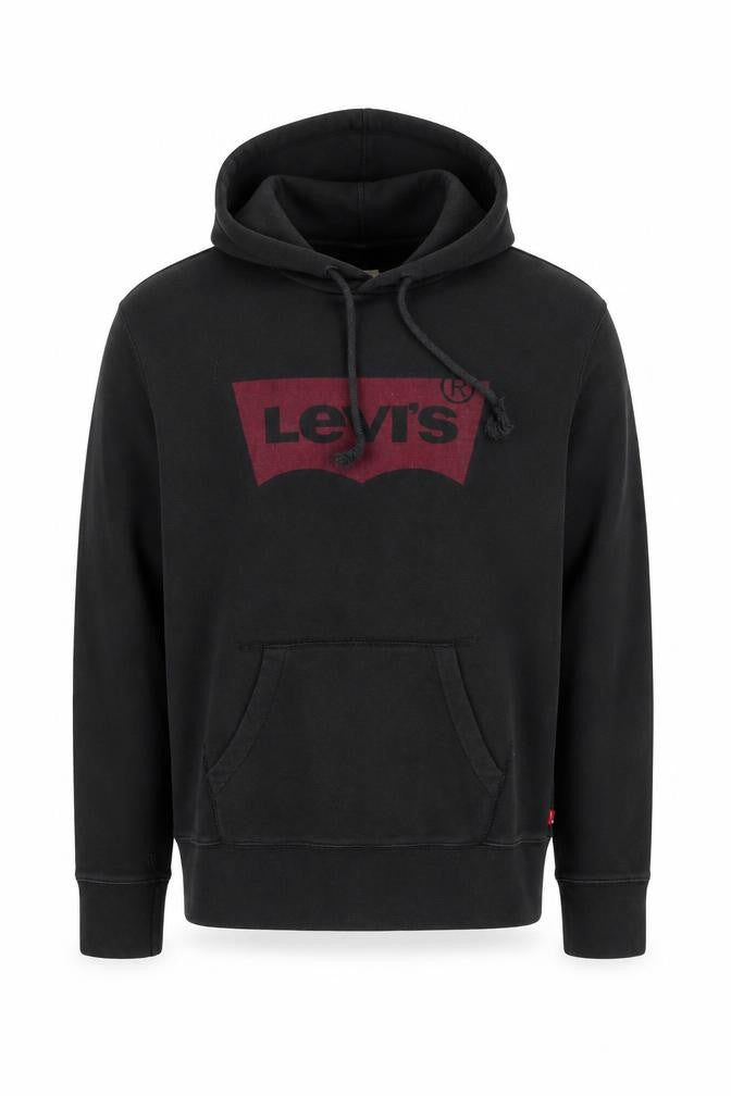 Mens UK XS Regular Levi's Black Pullover Hoodie