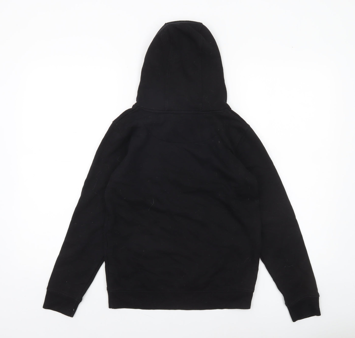 Lyle & Scott Boys Black Pullover Hoodie 10-11 Years Cotton Blend