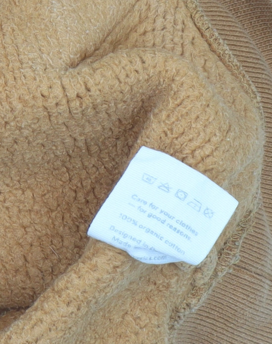 Organic Basics Women’s Brown Pullover Hoodie Size S Organic Cotton