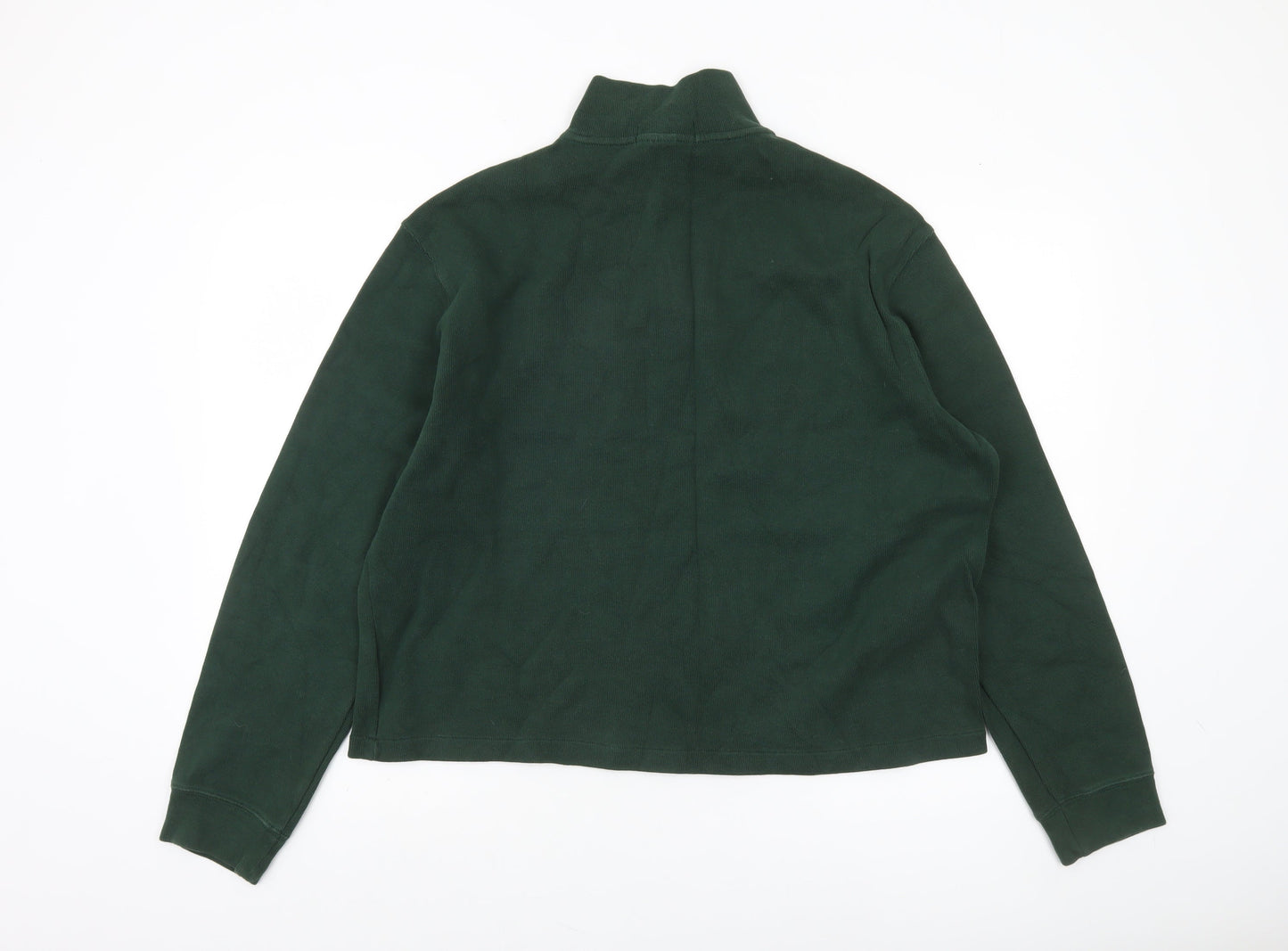 Polo Ralph Lauren Men's Green 1/4 Zip Sweatshirt Size L Classic Fit