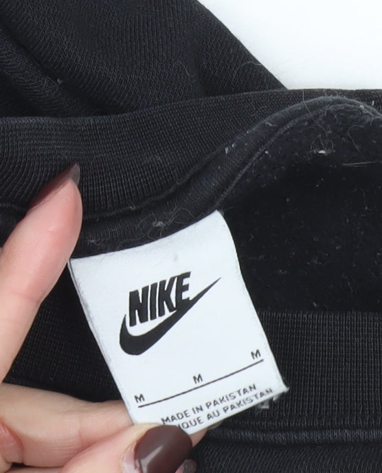 Nike Men’s Black Pullover Sweatshirt Medium Crew Neck Fleece