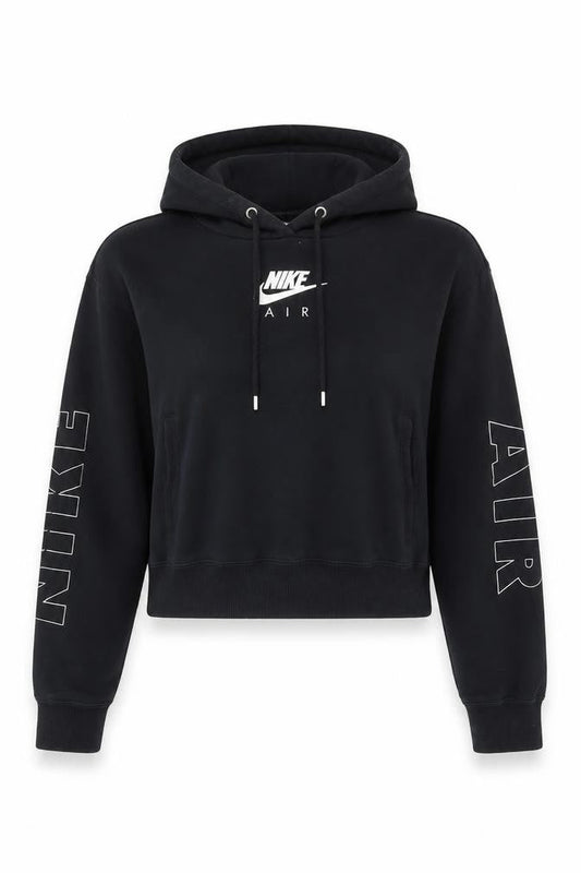 Womens UK M Regular Nike Black Pullover Hoodie