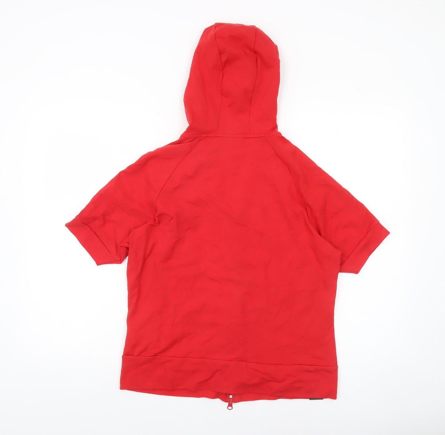 Nike Air Women's Red Short Sleeve Full Zip Hoodie XL