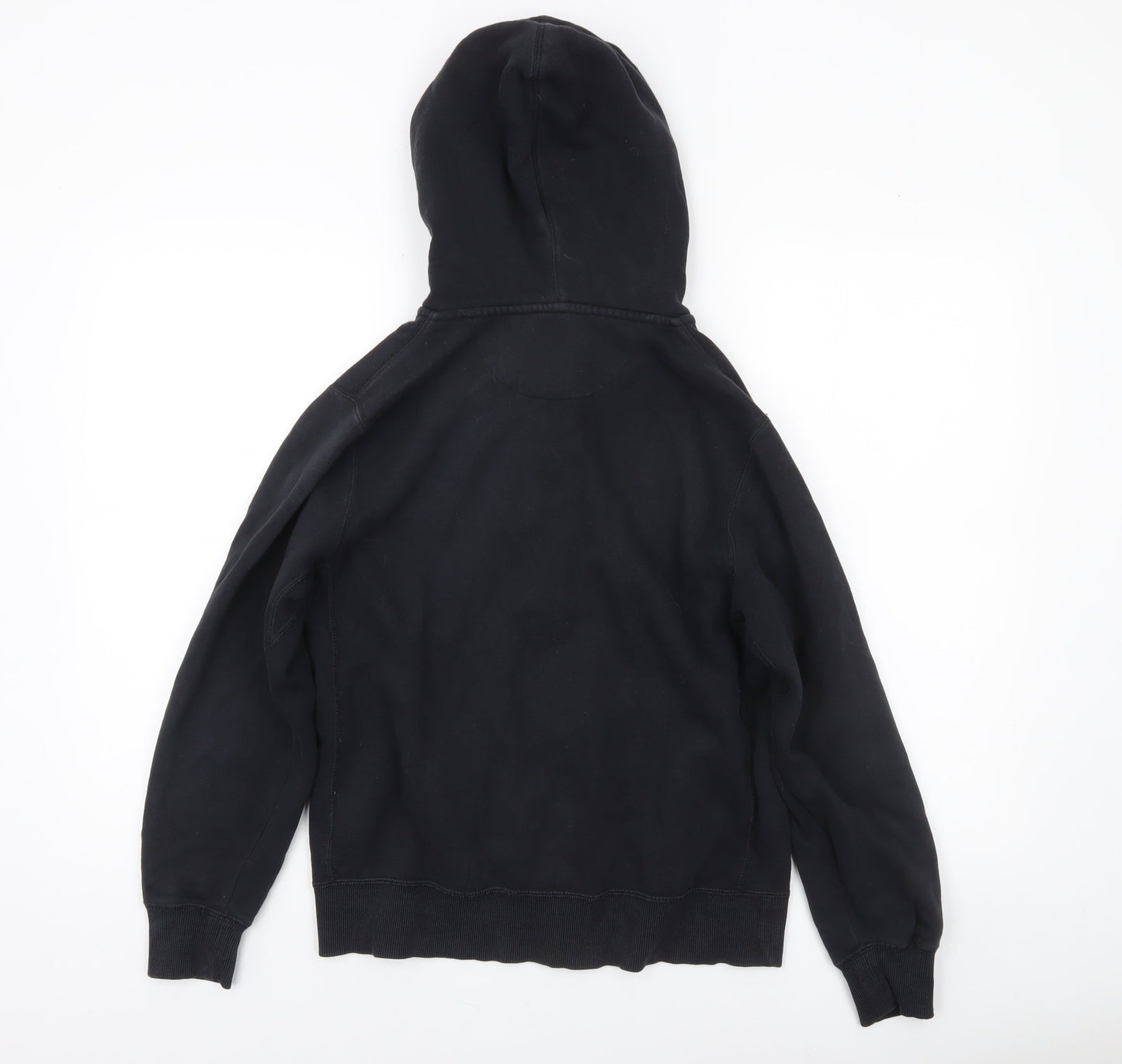 Nike Boys Black Full Zip Hoodie XL 13-15 Years Cotton Blend Hooded Sweatshirt