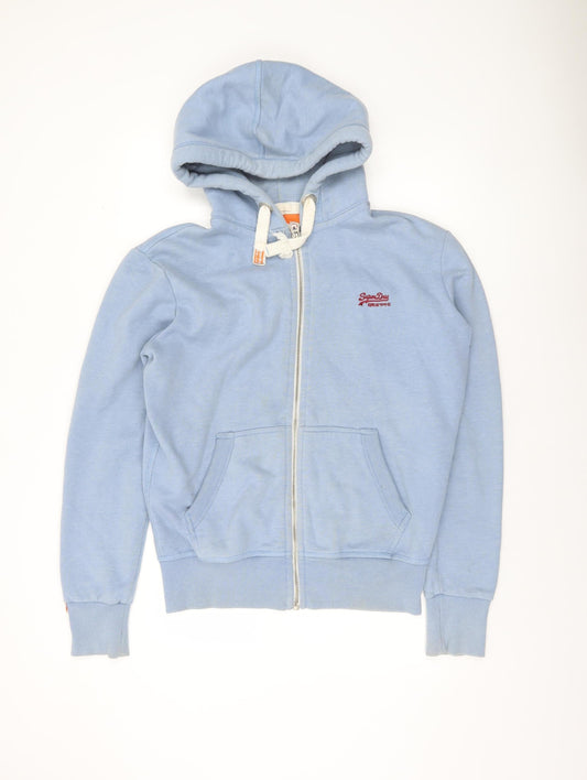 Superdry Men's Blue Full Zip Hoodie M Regular Fit