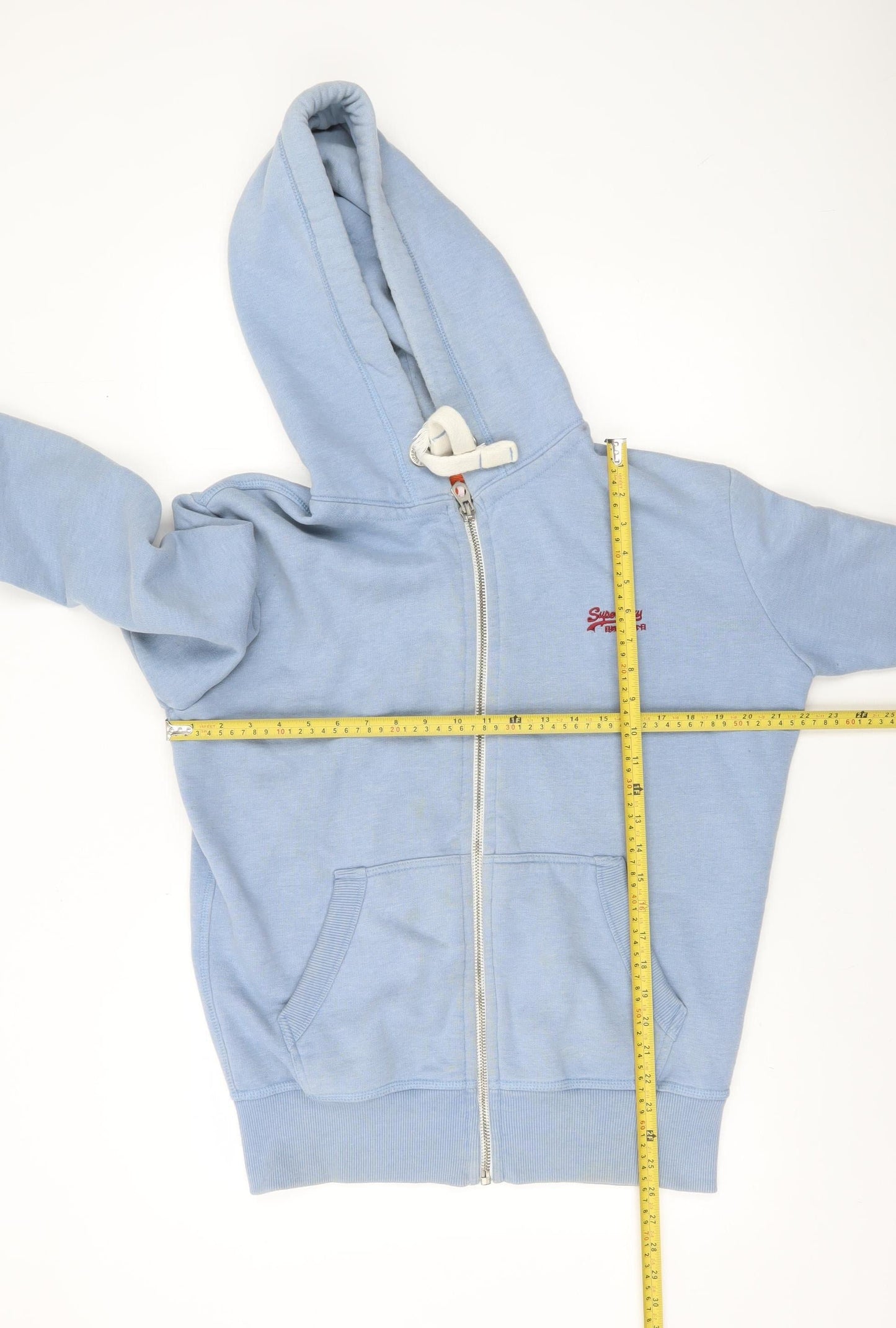 Superdry Men's Blue Full Zip Hoodie M Regular Fit