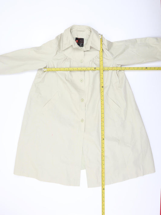 Marks and Spencer St Michael Beige Long Trench Coat Teens Age 11 Classic Style