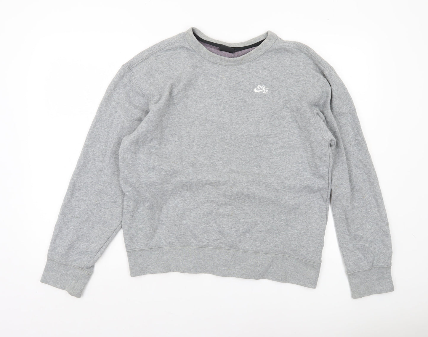 Nike SB Men's Grey Crew Neck Pullover Sweatshirt Size S