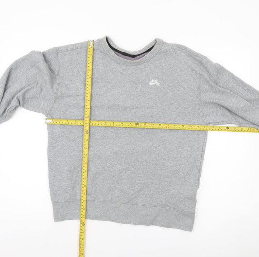 Nike SB Men's Grey Crew Neck Pullover Sweatshirt Size S