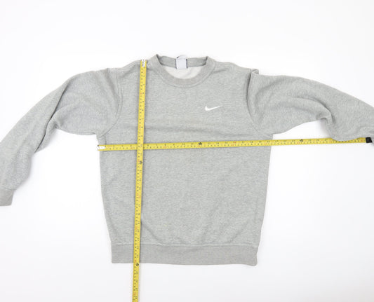 Nike Men's Grey Small Crew Neck Pullover Sweatshirt