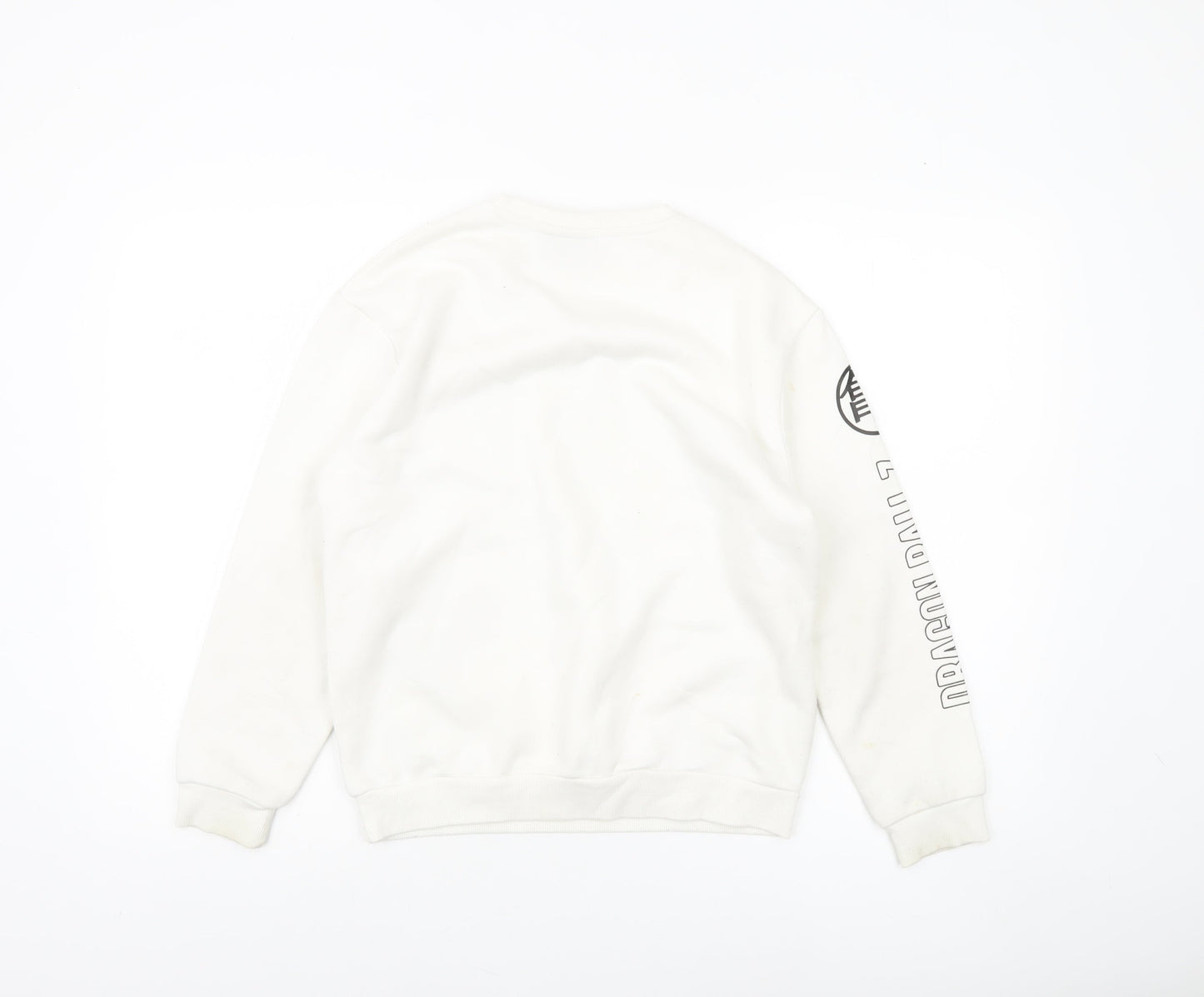 Dragon Ball Z Boys White Sweatshirt 10-11 Years Anime Graphic Pullover