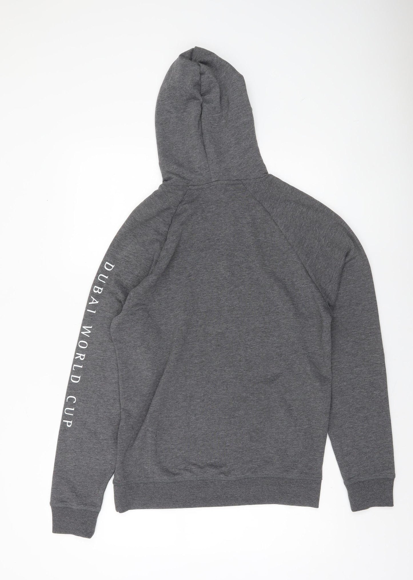 Dubai Racing Club Men's Grey Pullover Hoodie Size S Sports Style
