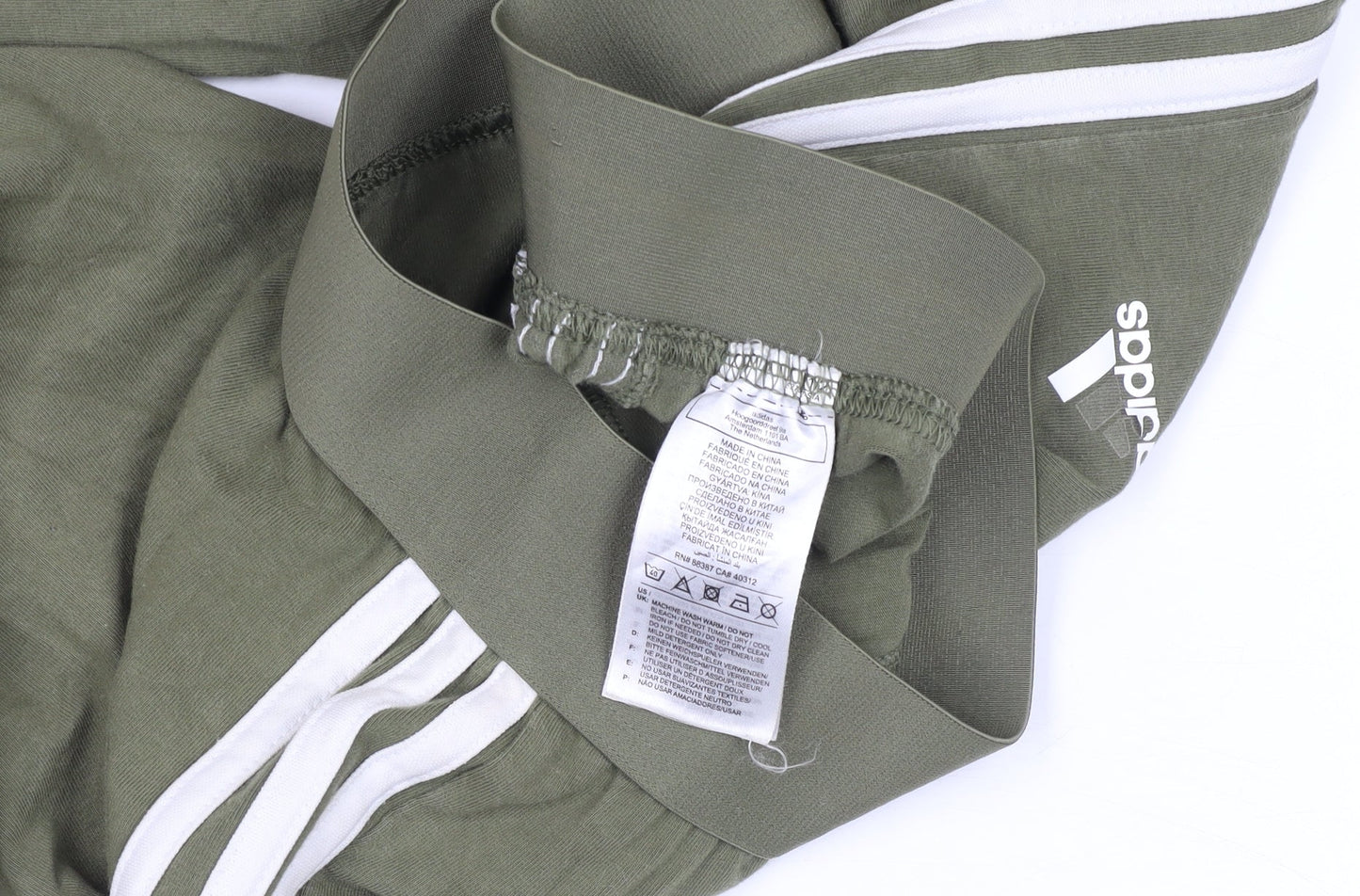 Adidas Womens Green Small Slim Fit Track Pants Activewear Trousers