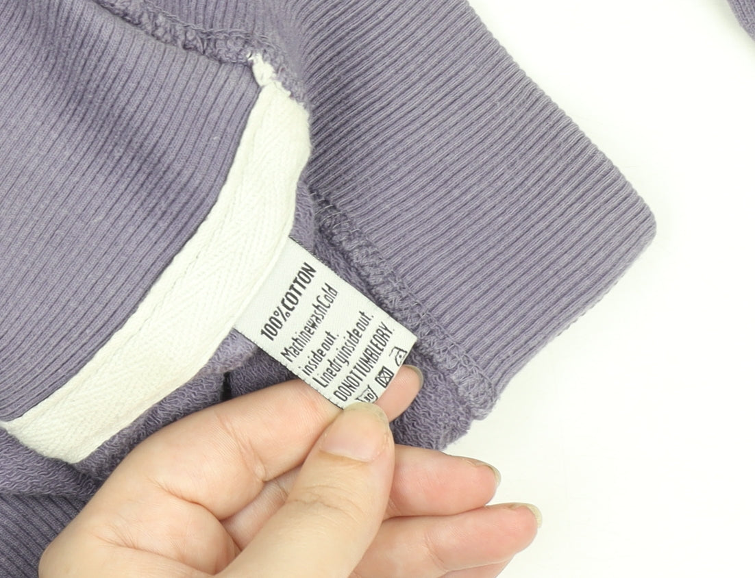 Superdry Women's Purple Hoodie M 100% Cotton Pullover