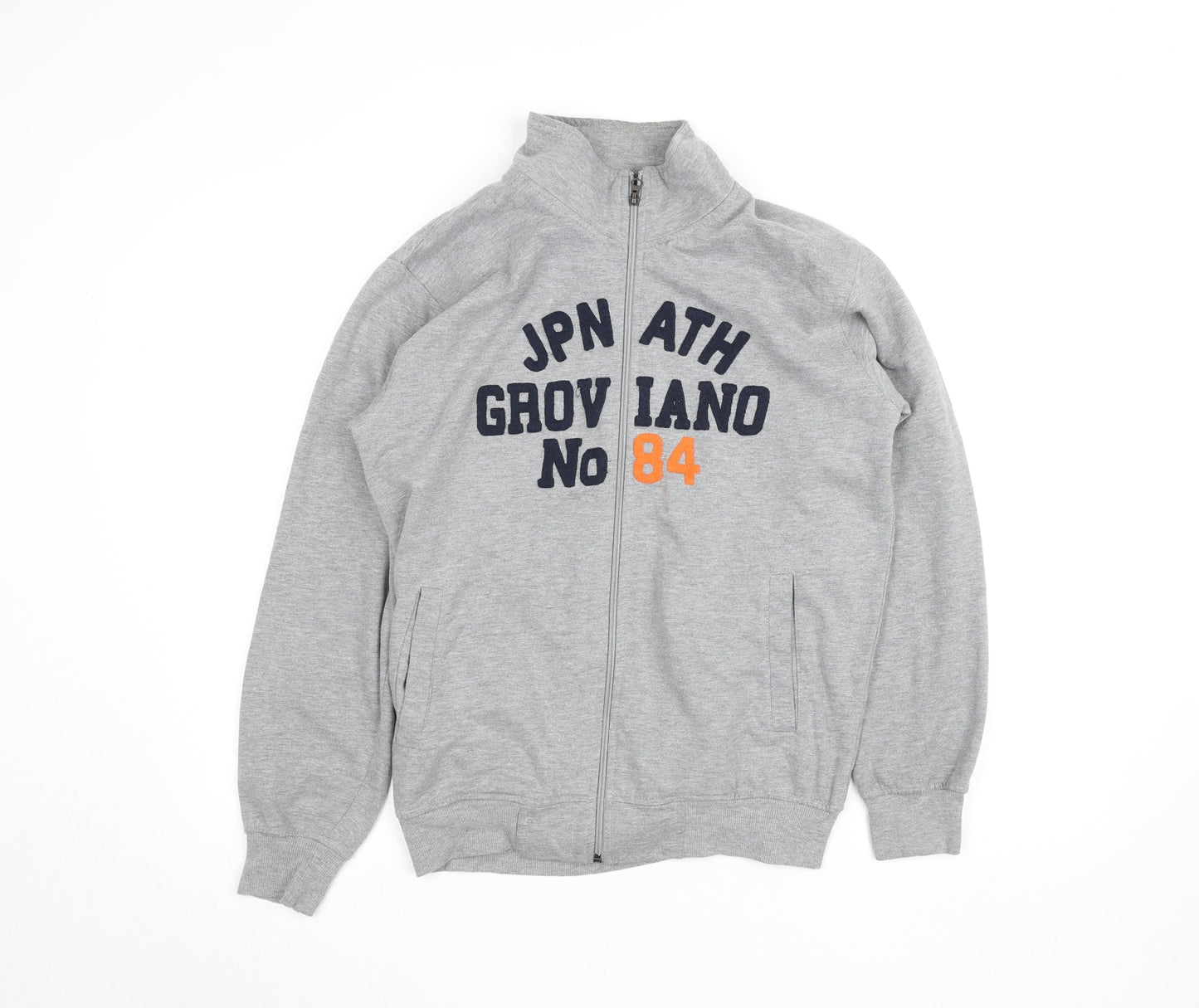 Groviano Womens Grey Full Zip Sweatshirt M College Style