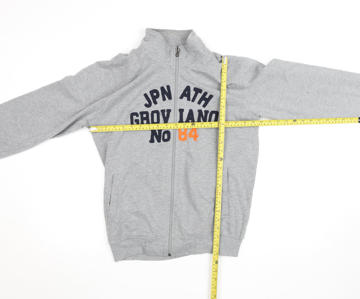 Groviano Womens Grey Full Zip Sweatshirt M College Style