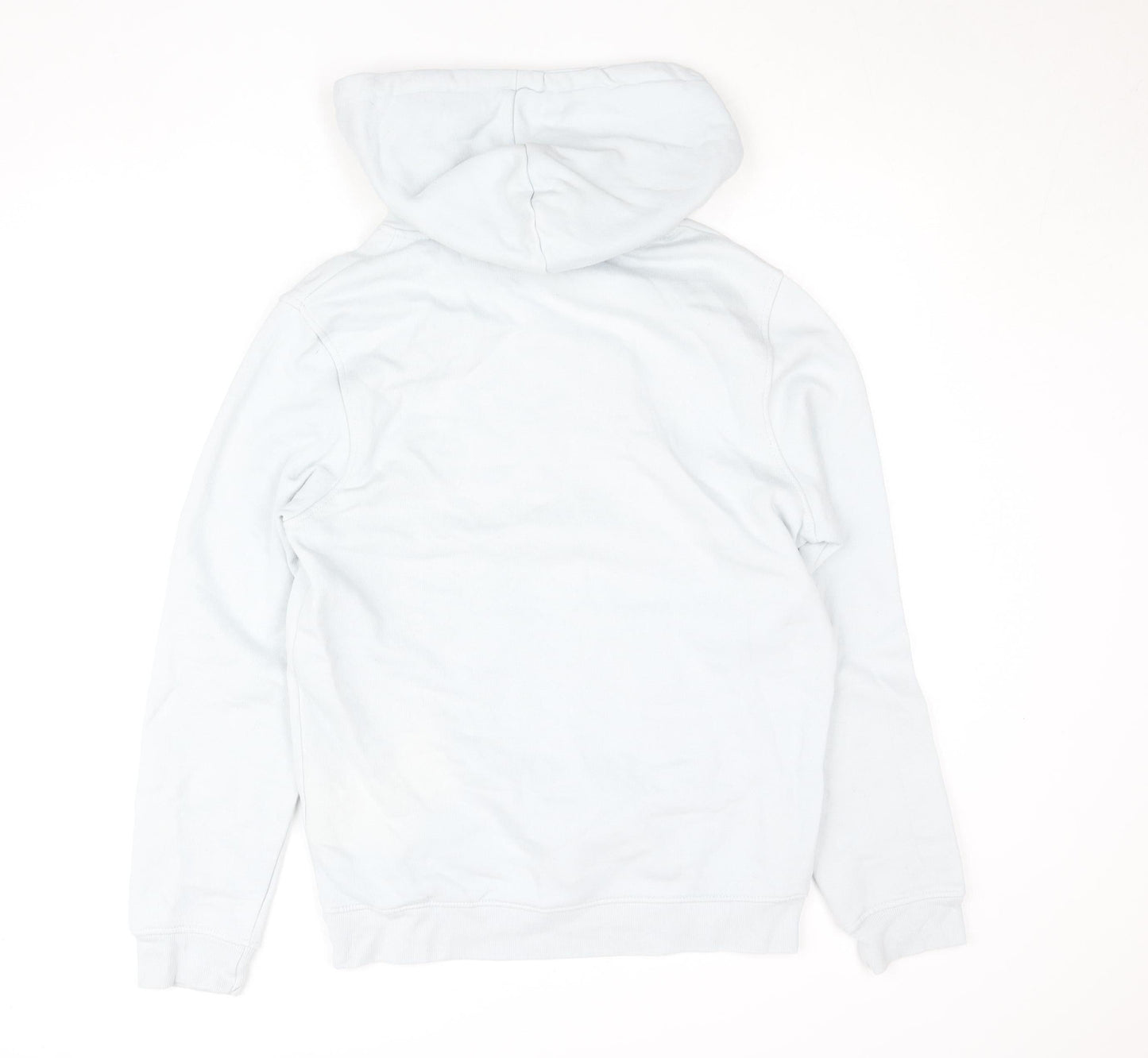 Criminal Damage Women Light Blue Organic Cotton Pullover Hoodie M