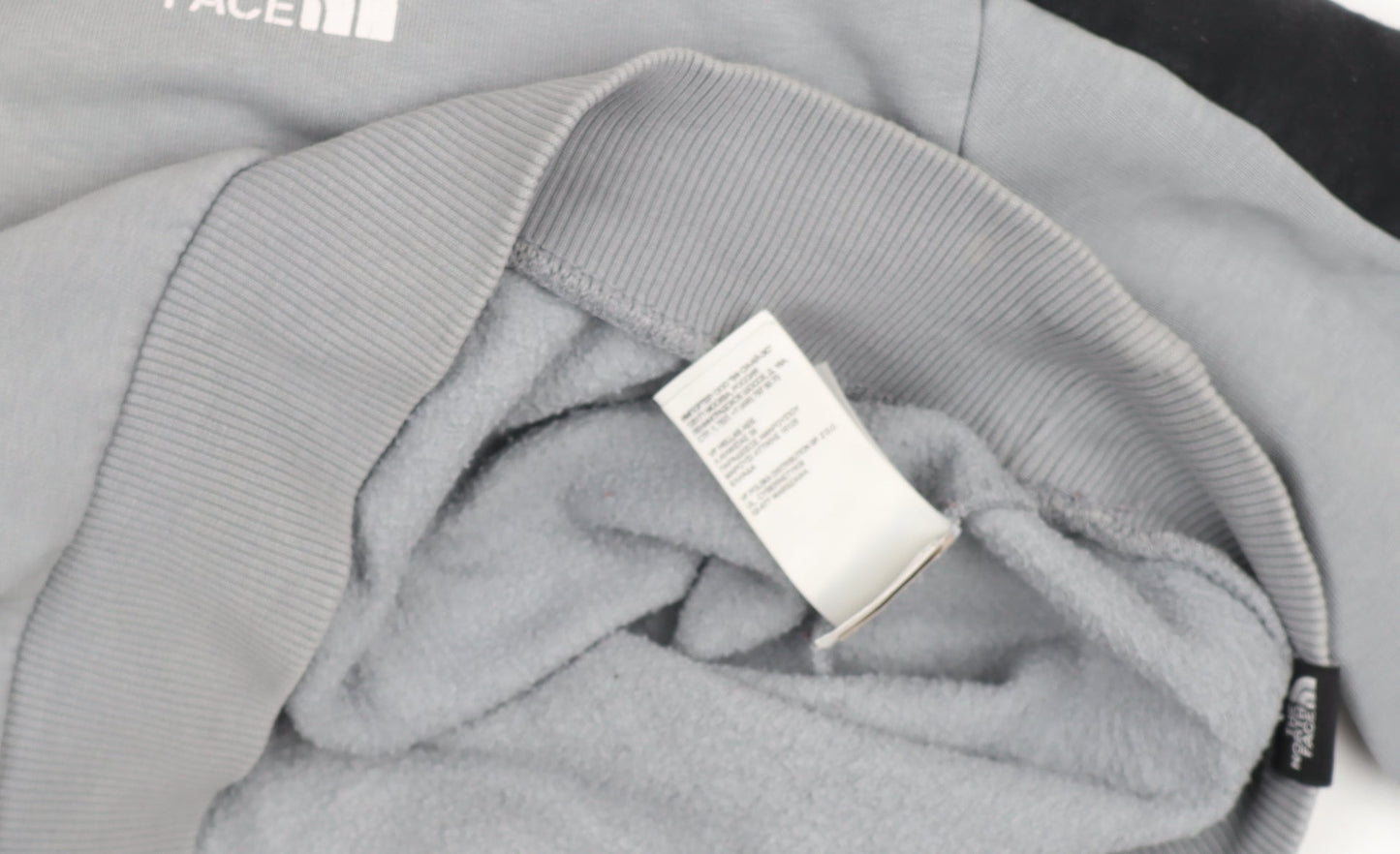 The North Face Womens Grey Black 1/4 Zip Hooded Sweatshirt M