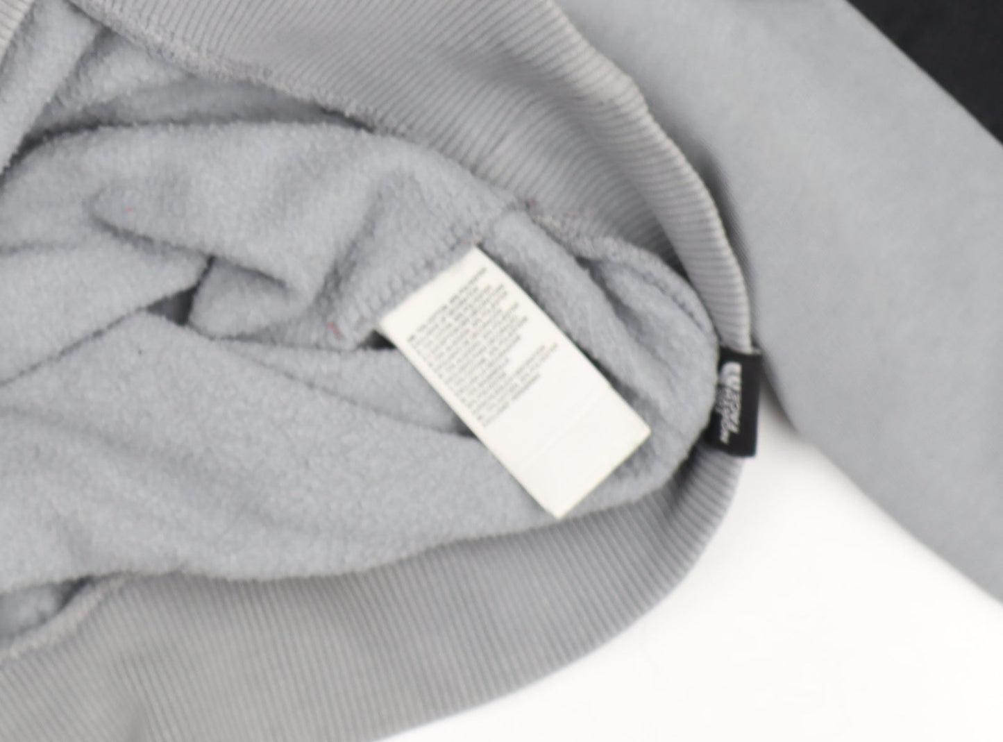 The North Face Womens Grey Black 1/4 Zip Hooded Sweatshirt M