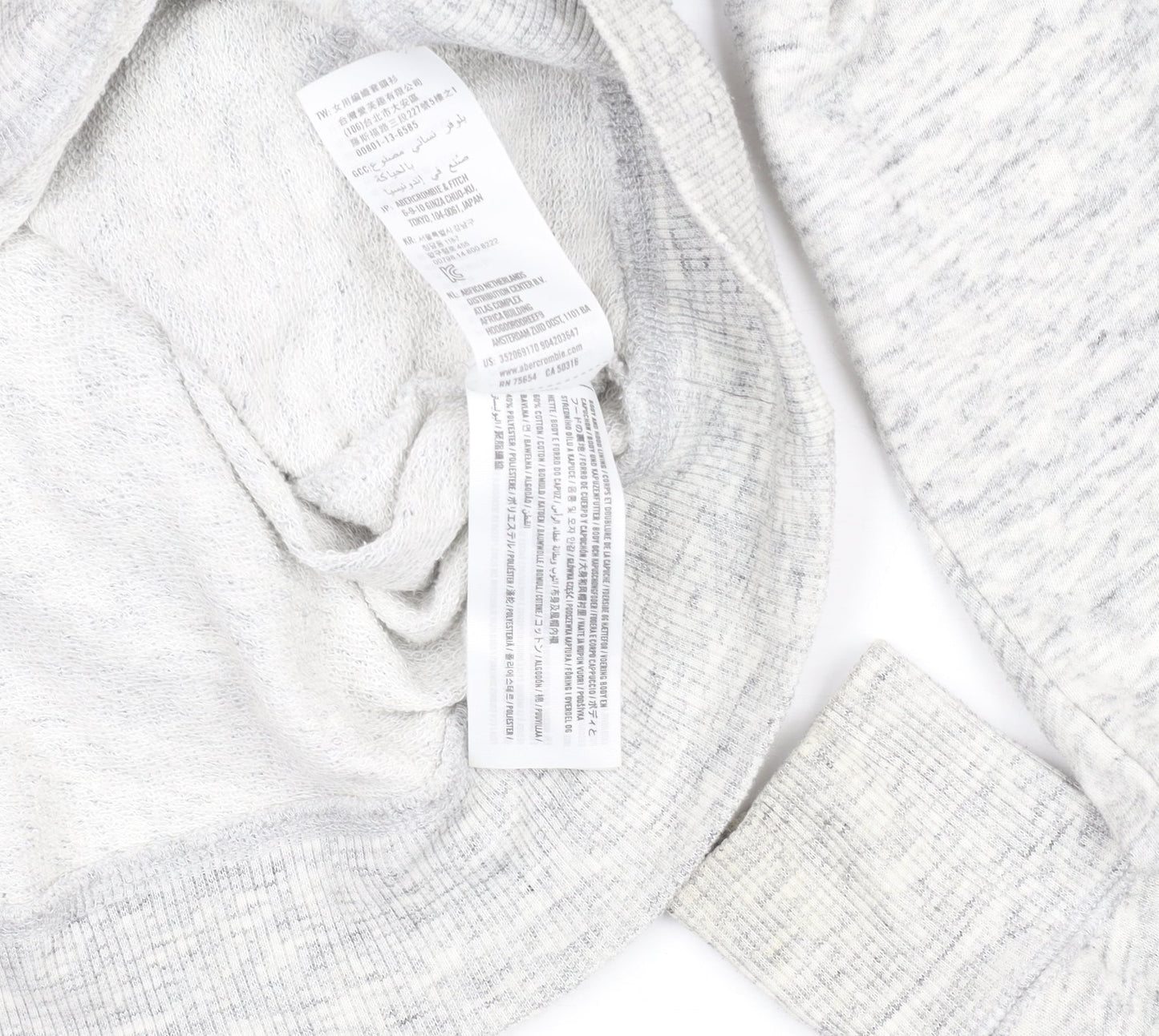 Hollister Women’s Grey XS Pullover Hoodie with Logo Print