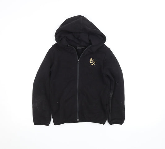 Closure London Boys Black Full Zip Hoodie 7-8 Years Fleece Lined