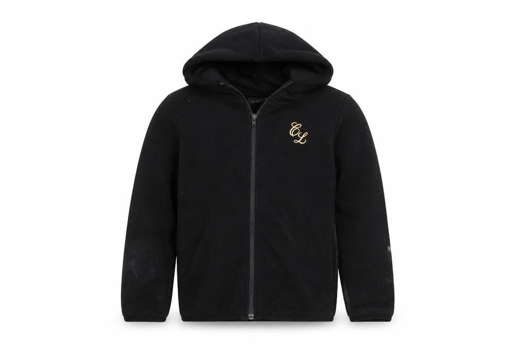 Closure London Boys Black Full Zip Hoodie 7-8 Years Fleece Lined