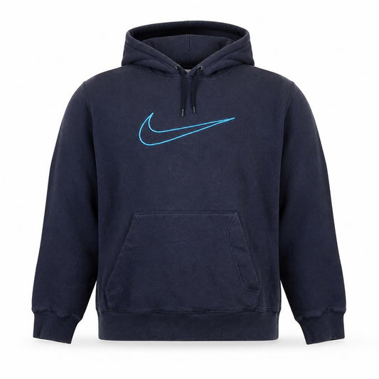 Womens UK L Regular Nike Blue Pullover Hoodie
