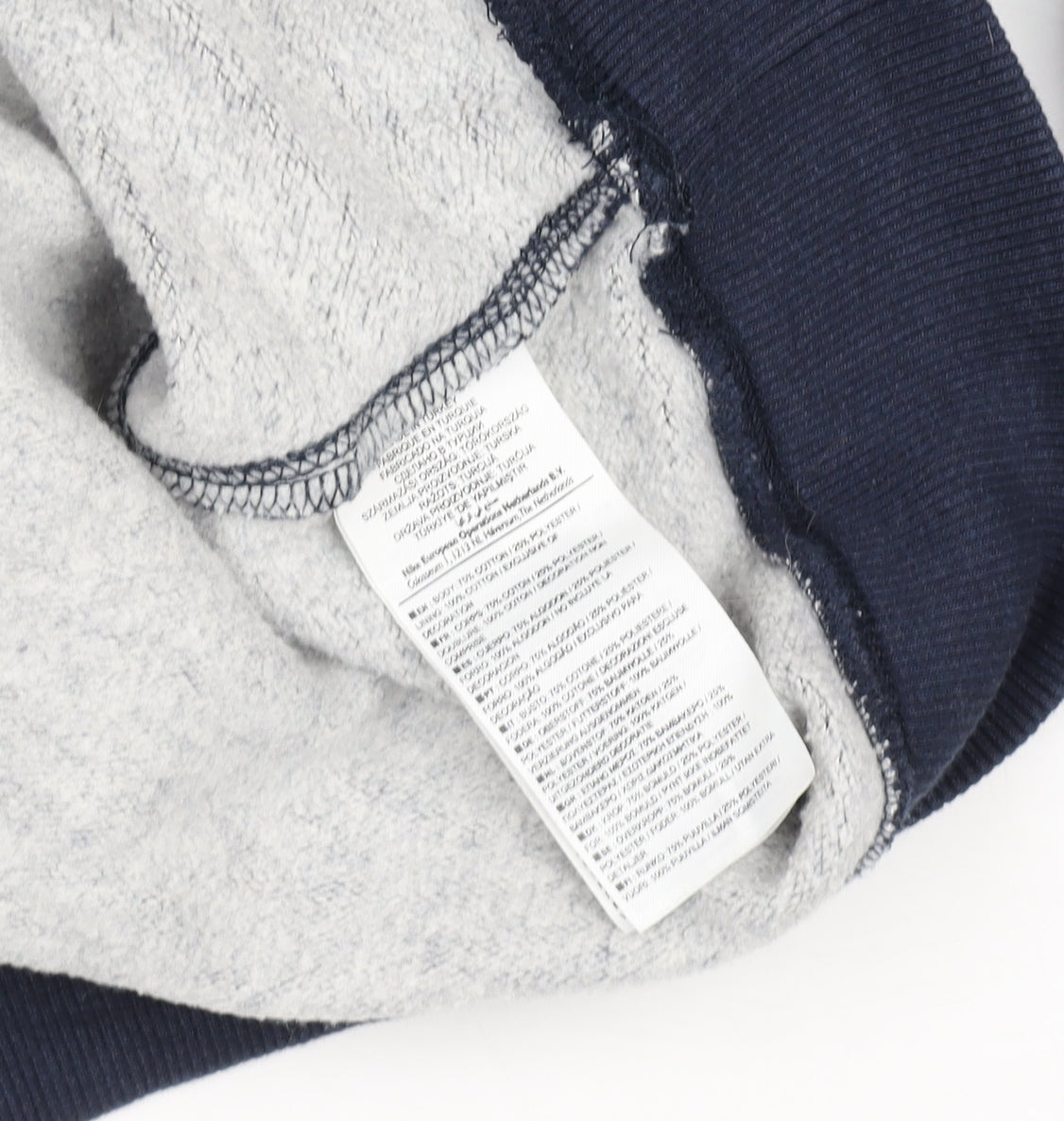 Nike Women's Navy Blue Pullover Hoodie Size L Fleece Lined