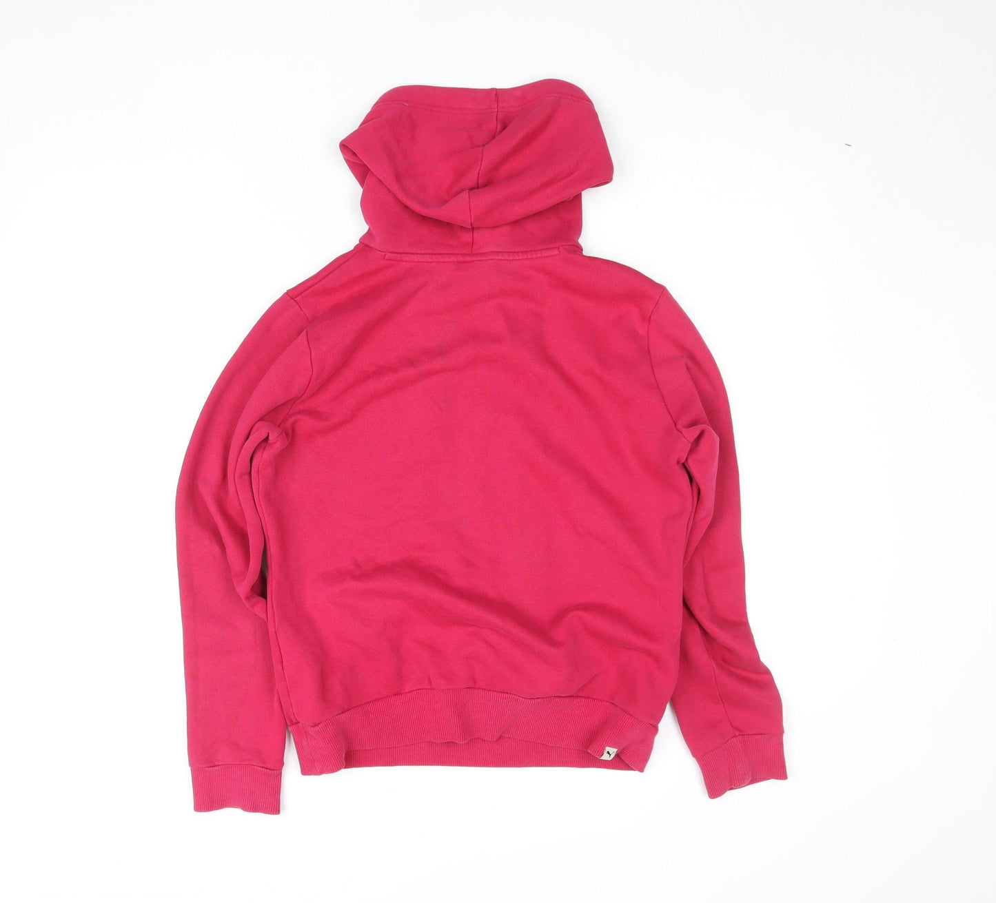 Womens UK 10 Regular PUMA Pink Pullover Hoodie