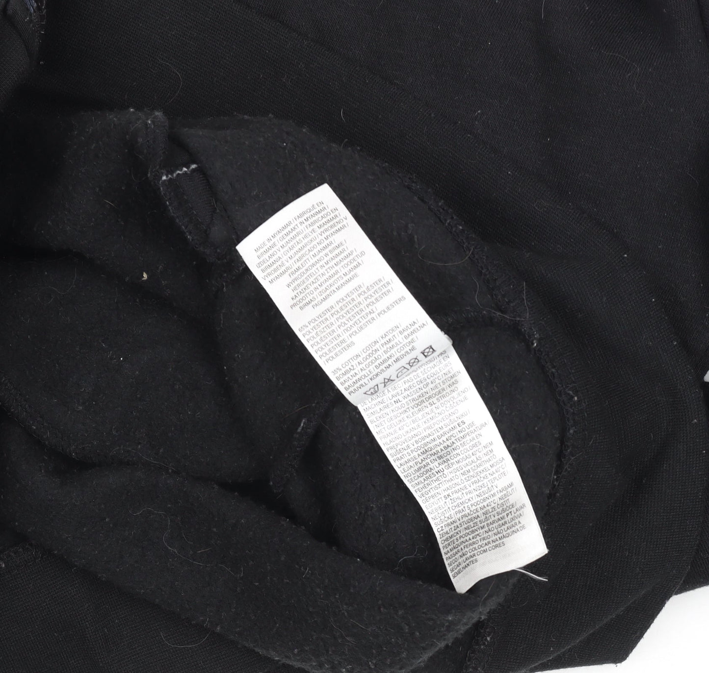 LA Gear Women Black Full Zip Hoodie Size 10 Cotton Blend