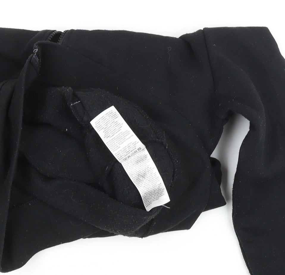 LA Gear Women Black Full Zip Hoodie Size 10 Cotton Blend