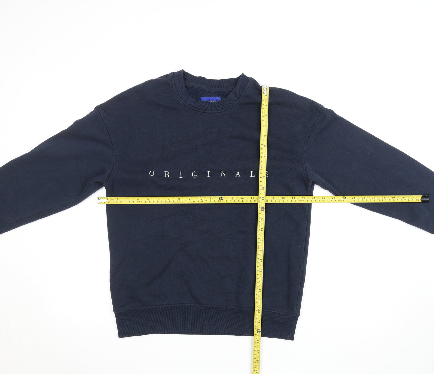 Unisex Adults UK L Regular JACK & JONES Blue Pullover Sweatshirt
