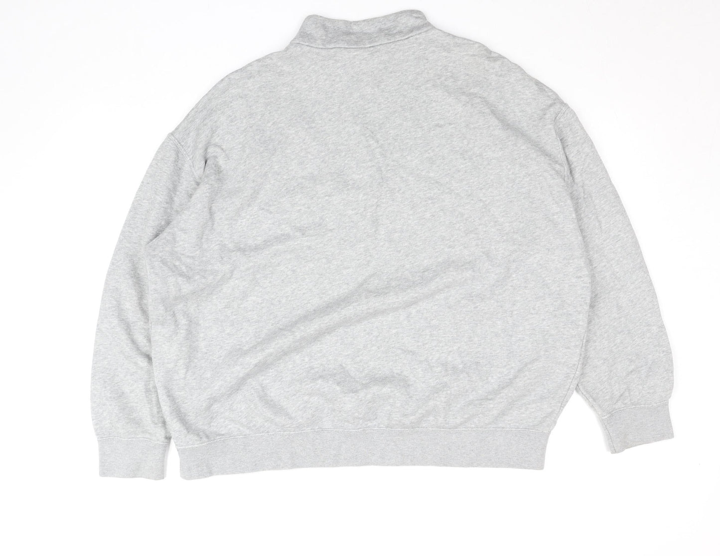 Nike Women’s Grey 1/4 Zip Sweatshirt Small - Soft Cotton Blend Pullover