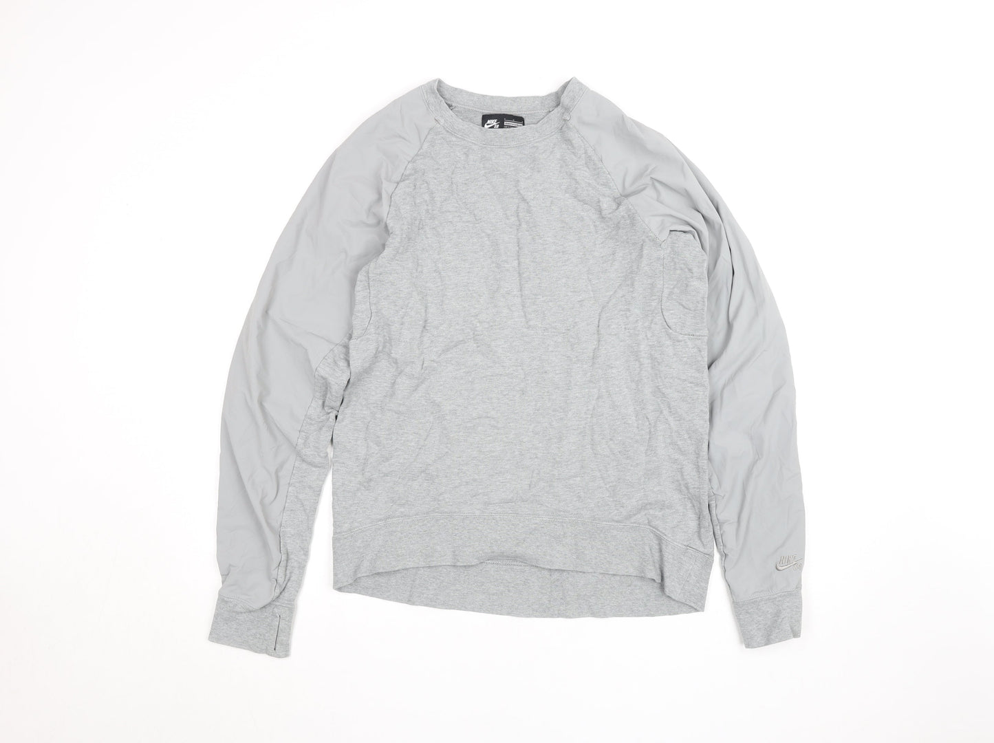 Nike SB Mens Grey Crew Neck Pullover Sweatshirt Size M