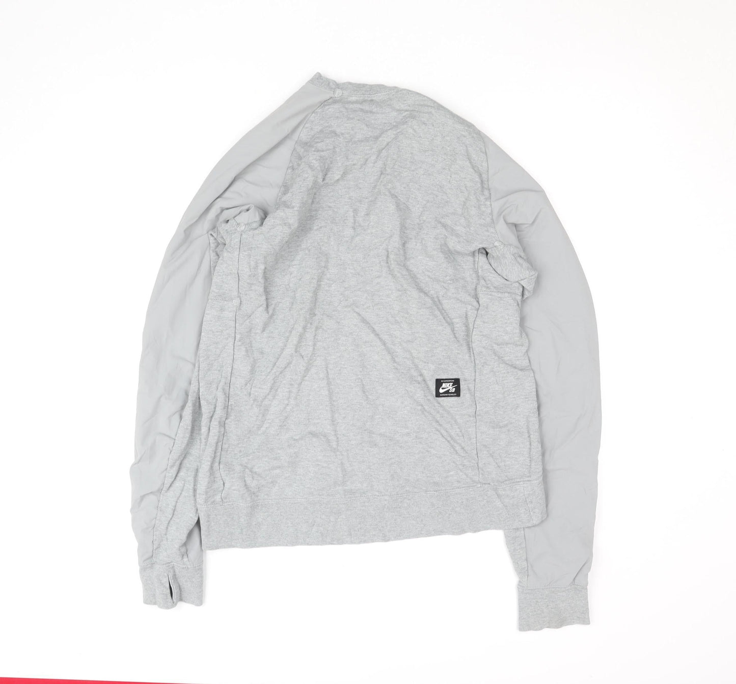 Nike SB Mens Grey Crew Neck Pullover Sweatshirt Size M