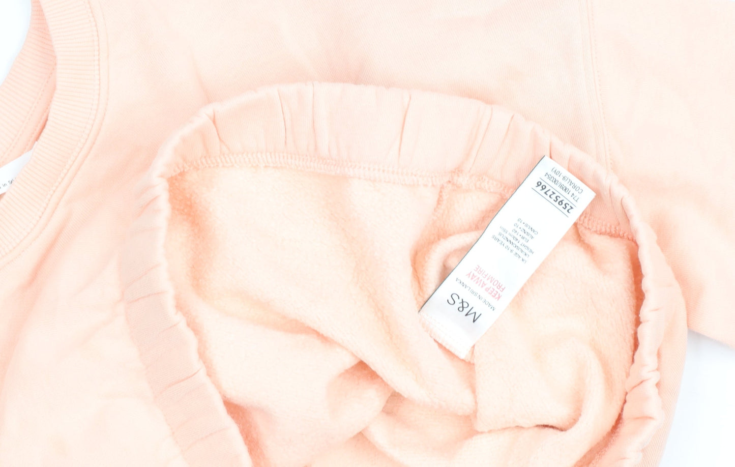Marks and Spencer Girls Pink Graphic Pullover Sweatshirt 9-10 Years