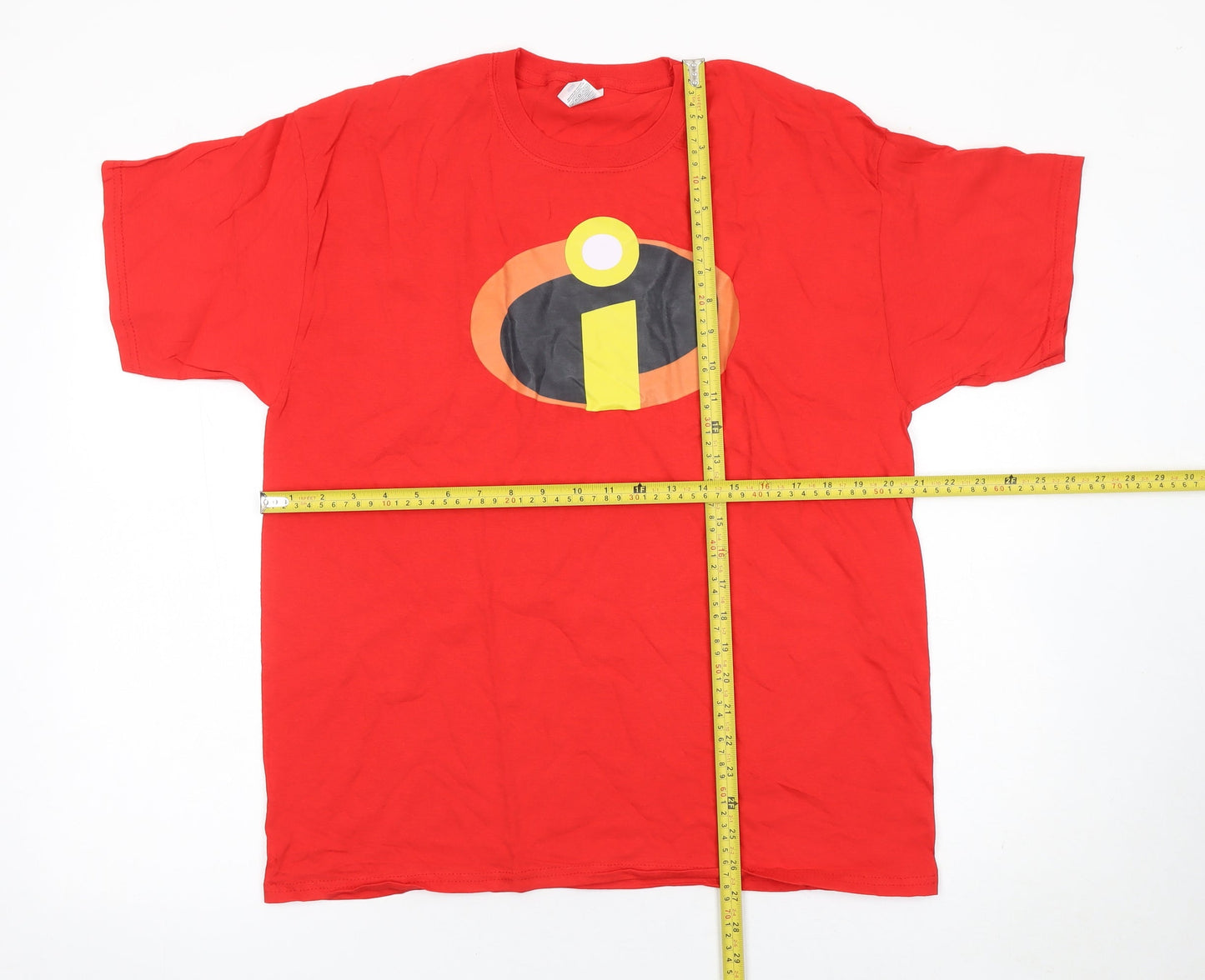 Fruit of the Loom Men’s Red The Incredibles Movie Logo T-Shirt Size L