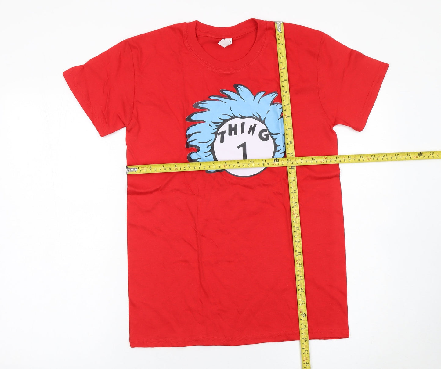 Casual Classics Men's Red Thing 1 Graphic Short Sleeve T-Shirt Size S