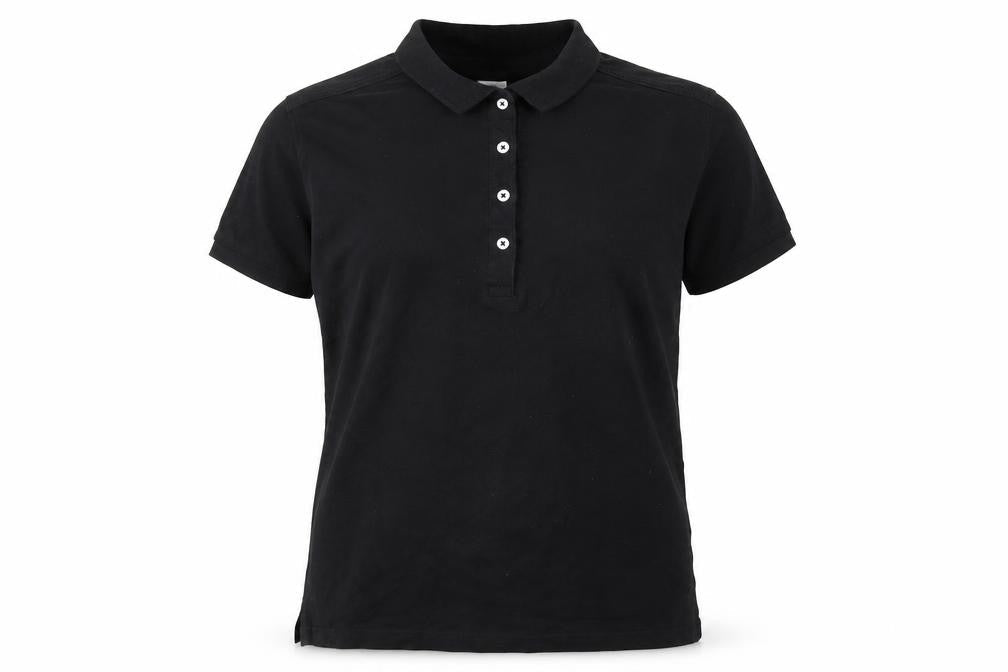 Russell Men's Black Stretch Cotton Polo Shirt Size L Classic Fit