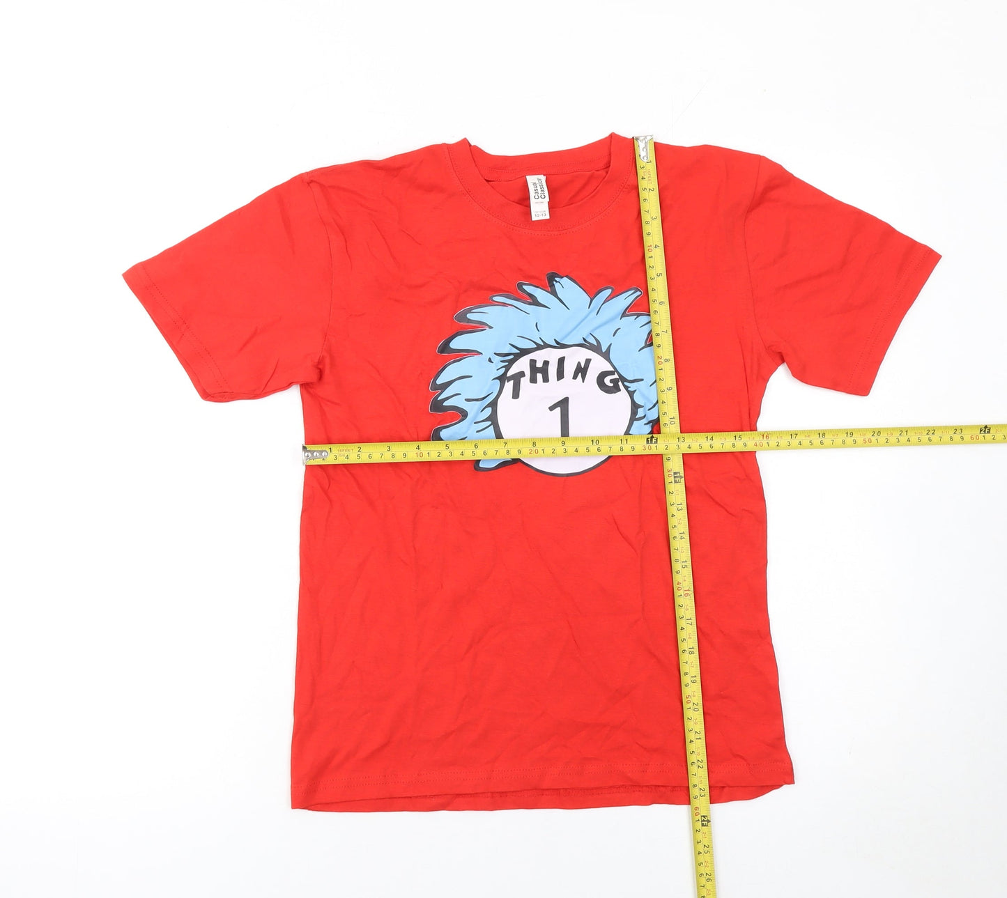 Casual Classics Boys Red Thing 1 Graphic Cotton T-Shirt 12-13 Years