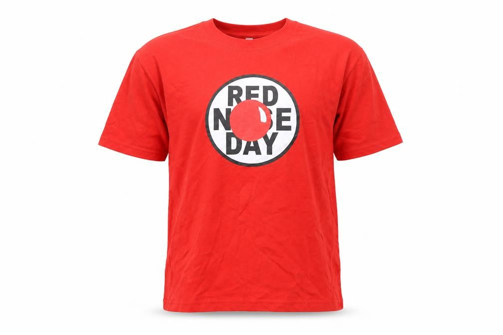 Casual Classics Boys Red 12-13 Years Red Nose Day Graphic Cotton T-Shirt