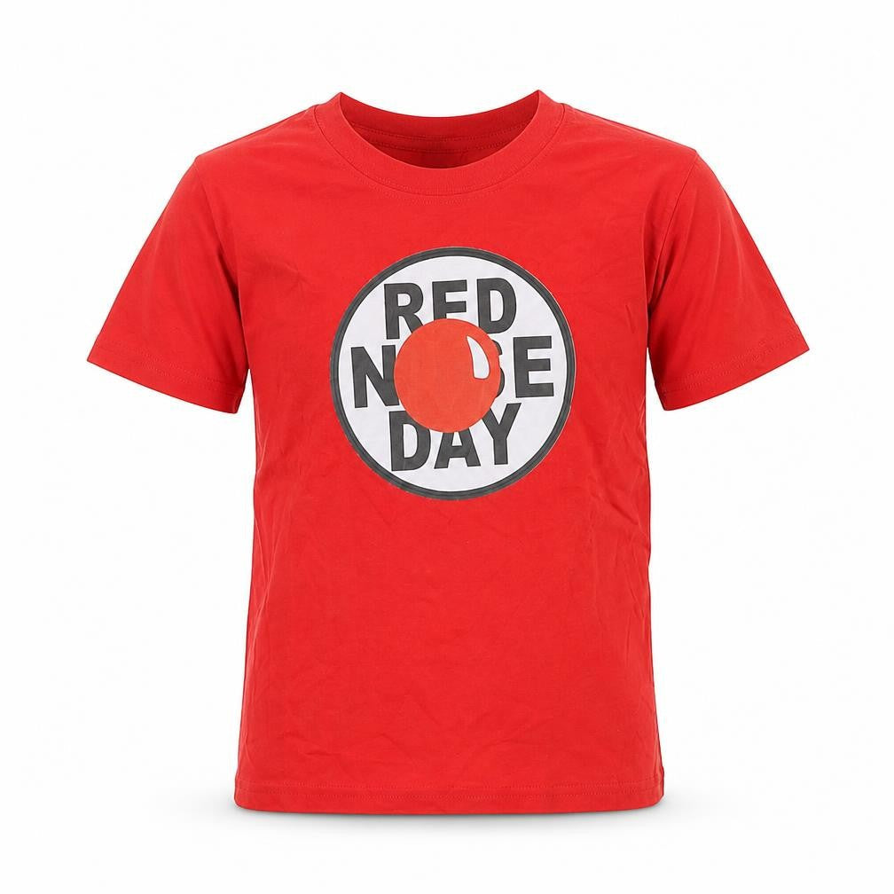 Casual Classics Boys Red 7-8 Years Red Nose Day Graphic Cotton T-Shirt