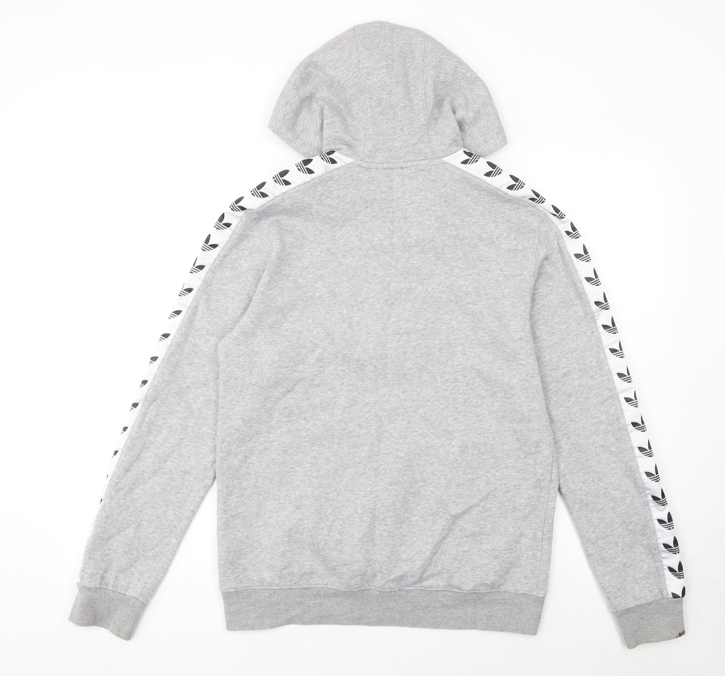 adidas Men's Grey 1/2 Zip Hoodie Small Sports Fleece