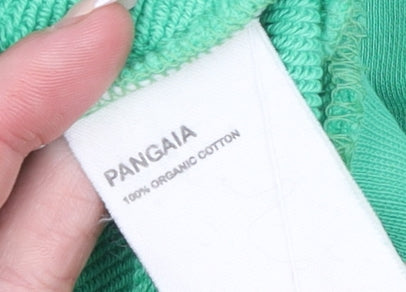 Pangaia Womens Green Crew Neck Pullover Sweatshirt M Future Nostalgia