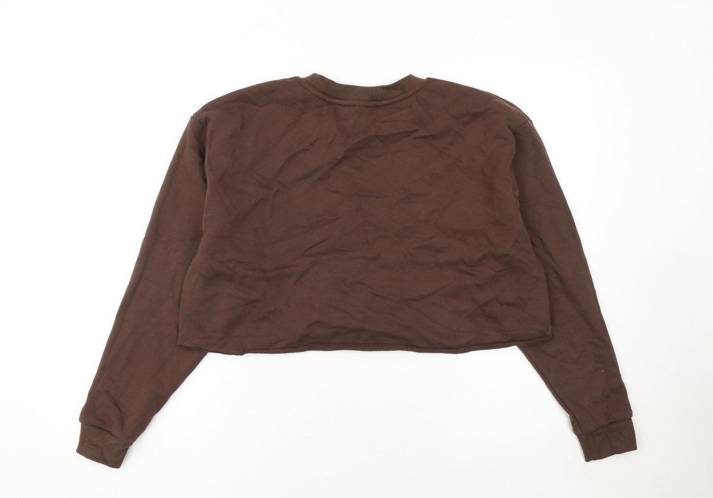 Womens UK M Regular Diesel Brown Pullover Sweatshirt